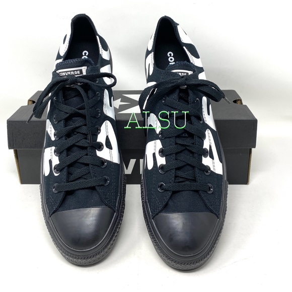 Converse Chuck Taylor Low Peace Print Black Womens - Picture 3 of 10